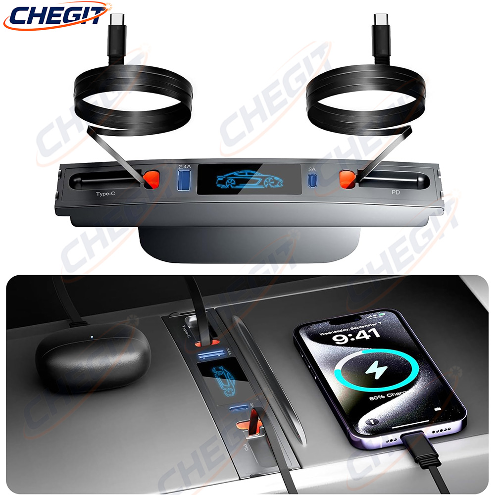 Ev Charger Adapter Type 2 To Type 1 - 4 in 1 For Tesla Model