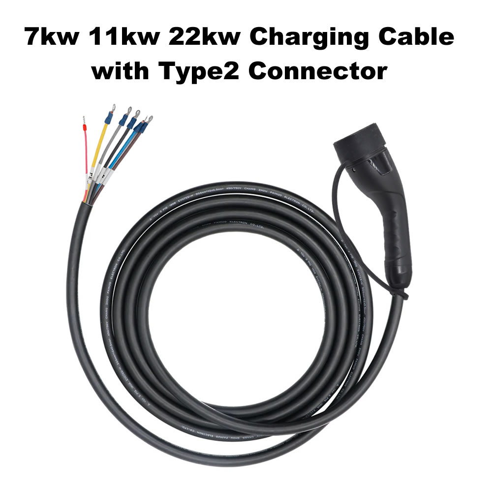 Ev Charging Cable 5M 22Kw - JIGU 7kw/11kw/22KW EV Charger Plug Electric
