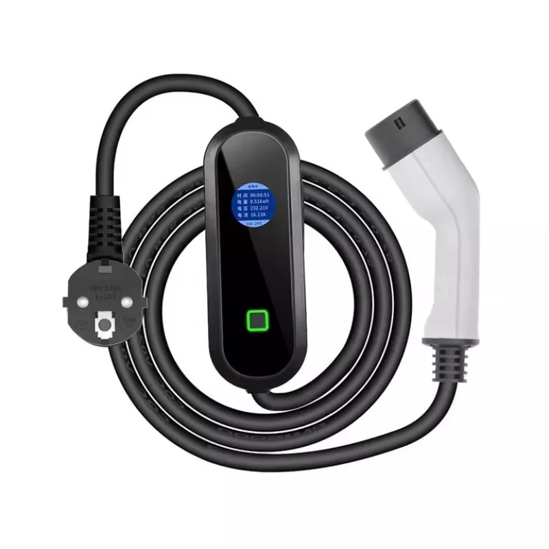 Portable Ev Charger 16A Adjustable - Indicator Light 16A AC Ev Charger