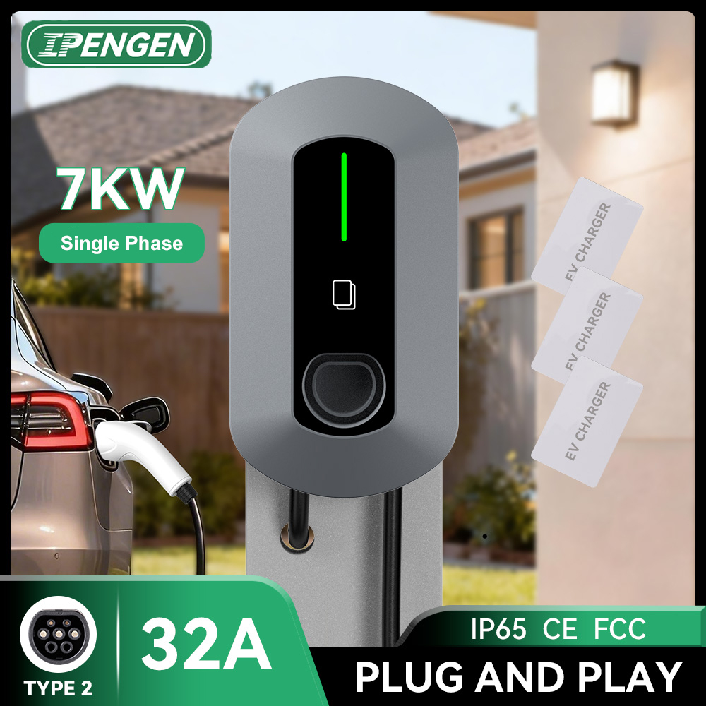 Evse Charging Station Rfid - IPENGEN 7KW 32A EV Charger Station