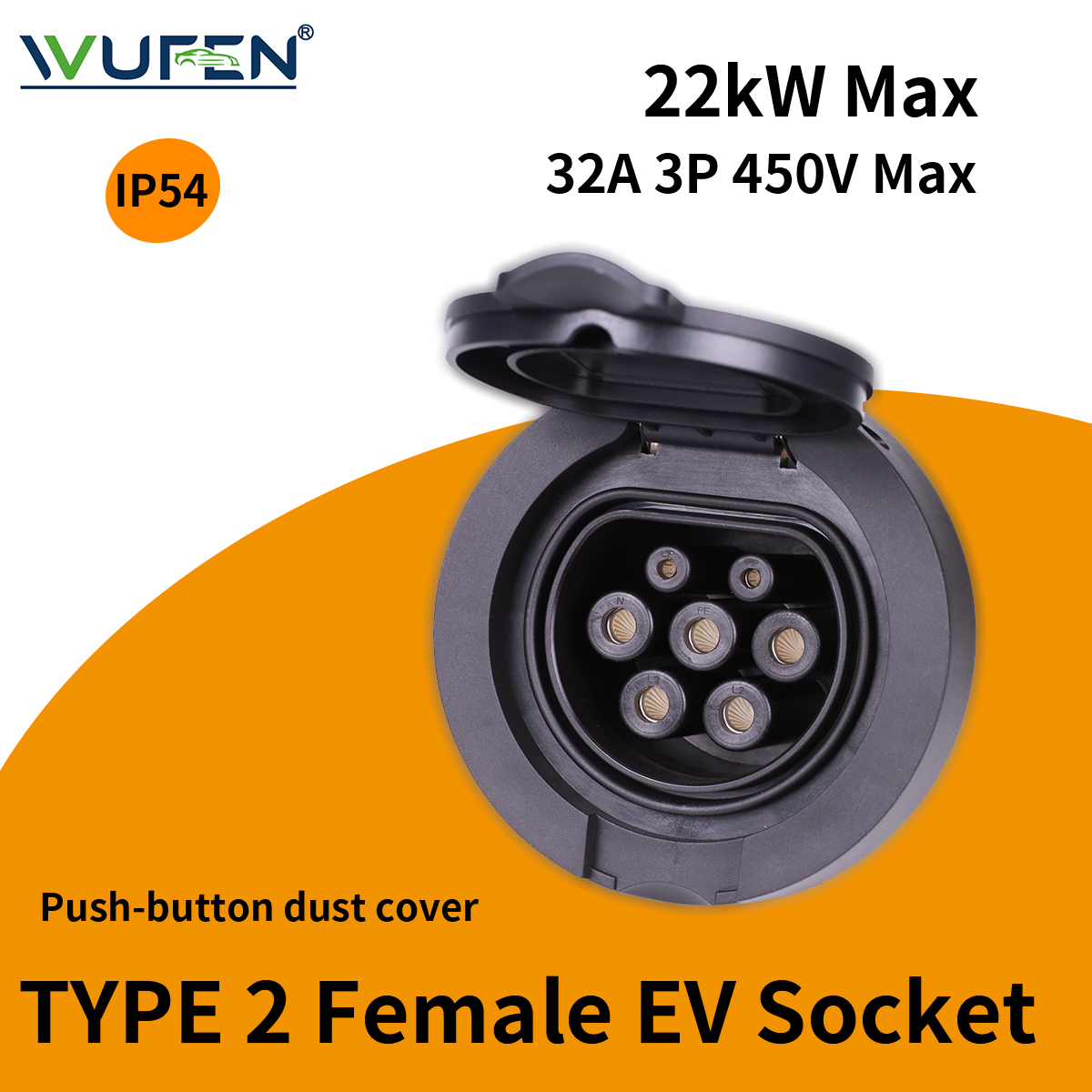 Ev Charger 11Kw Three Phase - WUFEN EV Charger Socket Installed IEC
