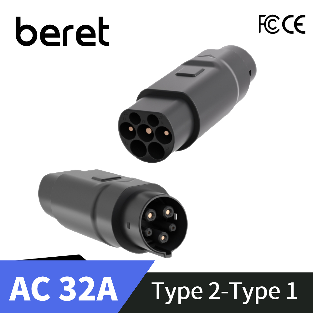 Ev Charger Adapter Type 2 To Type 1 - Type2 to Type1 EV Charger Adapter