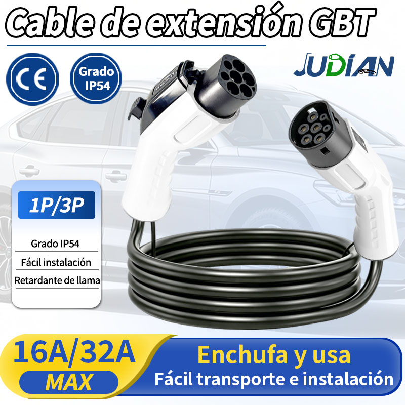 Ev Charging Cable 5M 22Kw - GB/T EV Charging Extension Cable 5M
