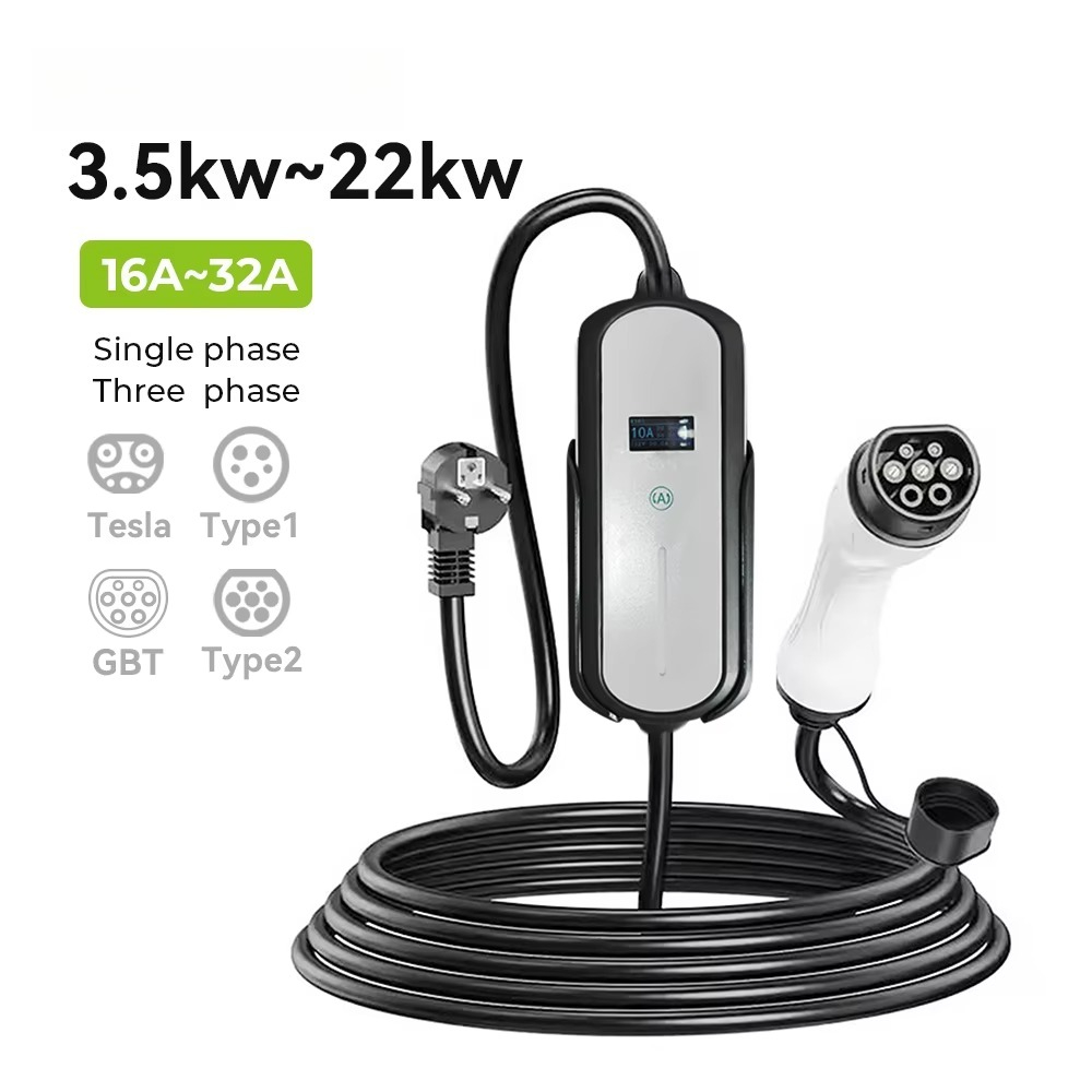 Ev Charger 7Kw Single Phase - 7kw Single Phase Level2 Portable EV