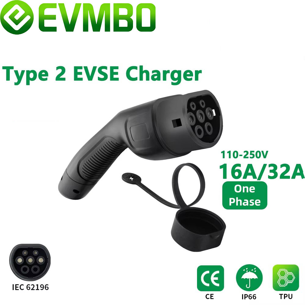 EVMBO Type 2 Female EV Charger - Ev Charging Cable Type 2 32A recension och pris