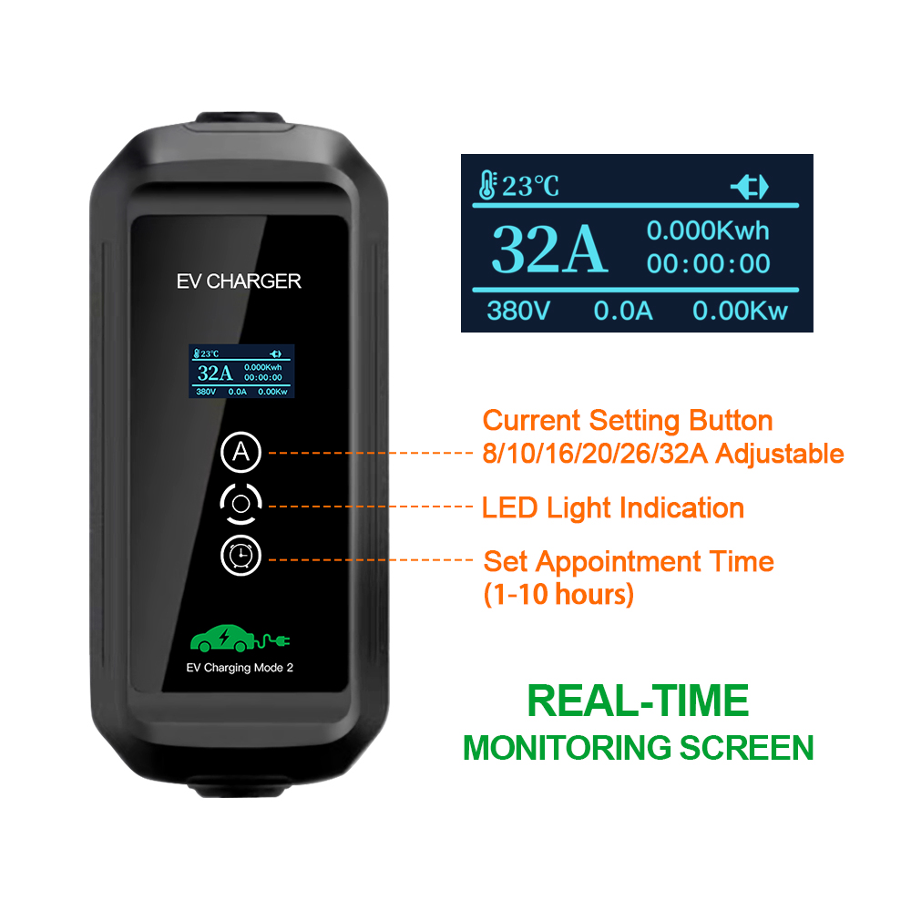 EV Charger 22kw 3 Phase Type 2 - Ev Charging Cable 5M 22Kw recension och pris
