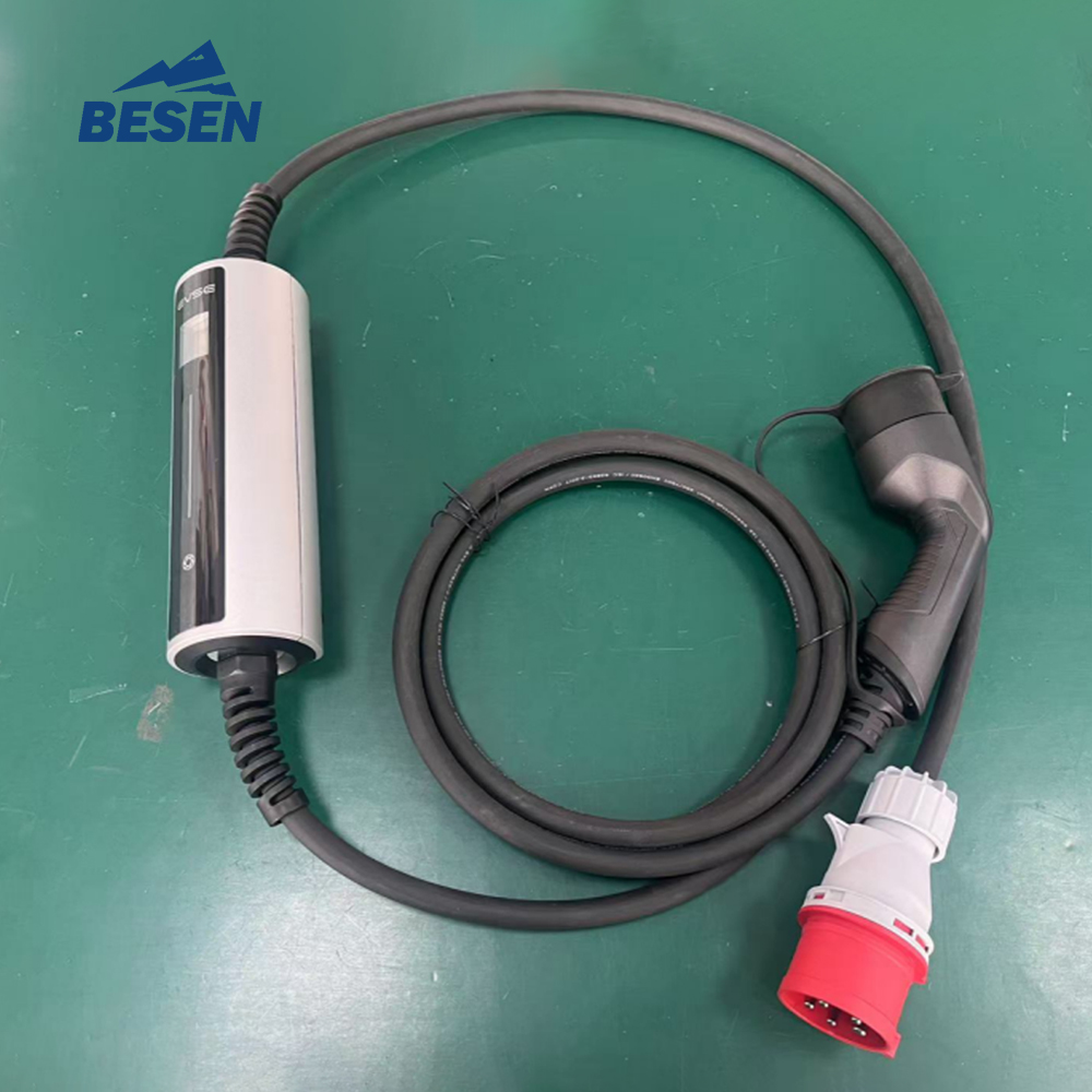 7kw Portable EV Charger For Ho - Portable Ev Charger 16A Adjustable recension och pris