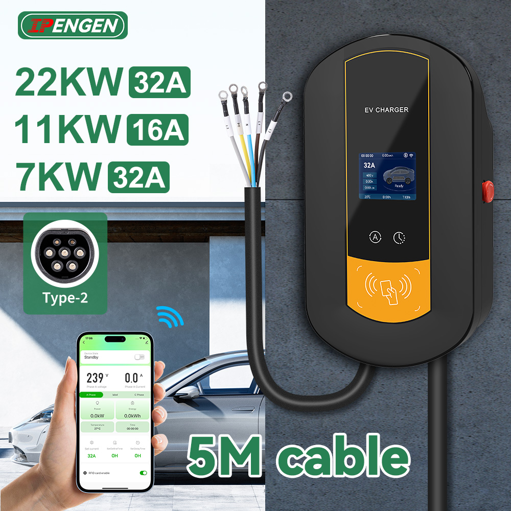 IPENGEN Type2 EV Charging Stat - Ev Charger 22Kw Wallbox Type 2 recension och pris