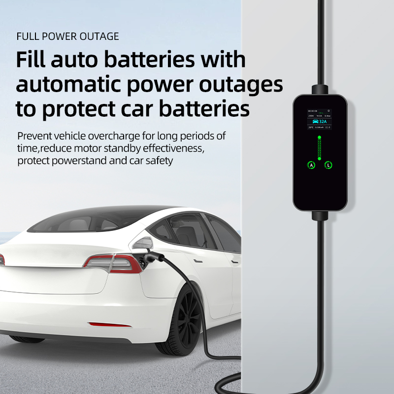 7.2KW 32A Portable Type2 IEC62 - Ev Charging Cable Type 2 32A recension och pris
