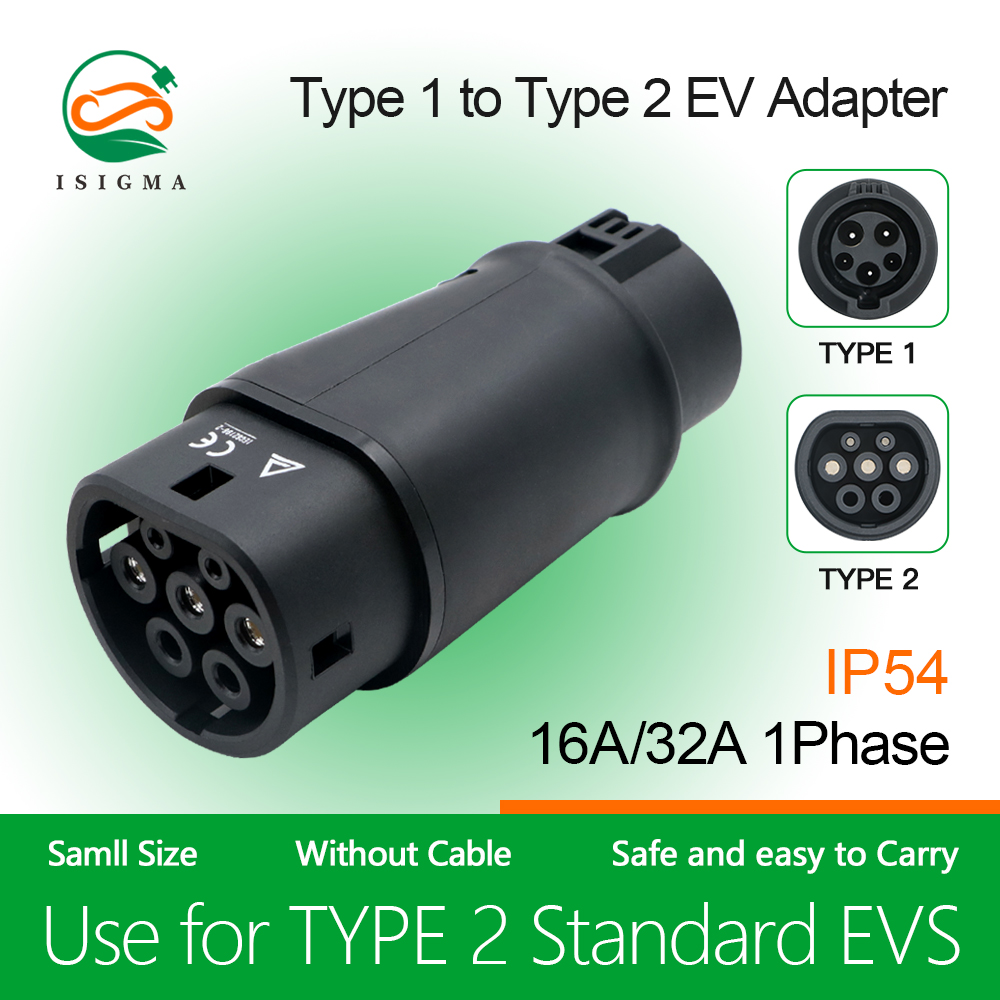 ISIGMA 32A 7.2KW EV Charger Ad - Ev Charger Adapter Type 2 To Type 1 recension och pris