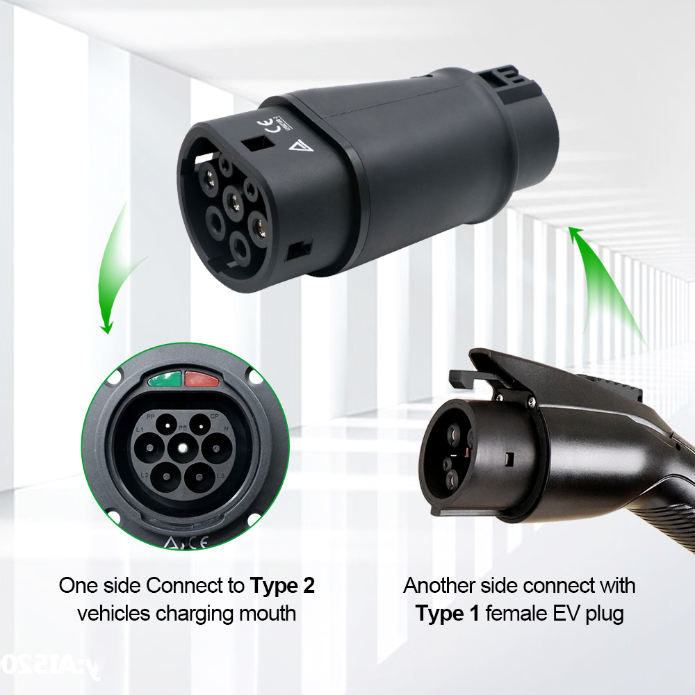 ISIGMA 32A 7.2KW EV Charger Ad - Ev Charger Adapter Type 2 To Type 1 recension och pris