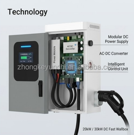 Wall Mounted CCS2 DC Charging  - Dc Fast Charger Module 30Kw recension och pris