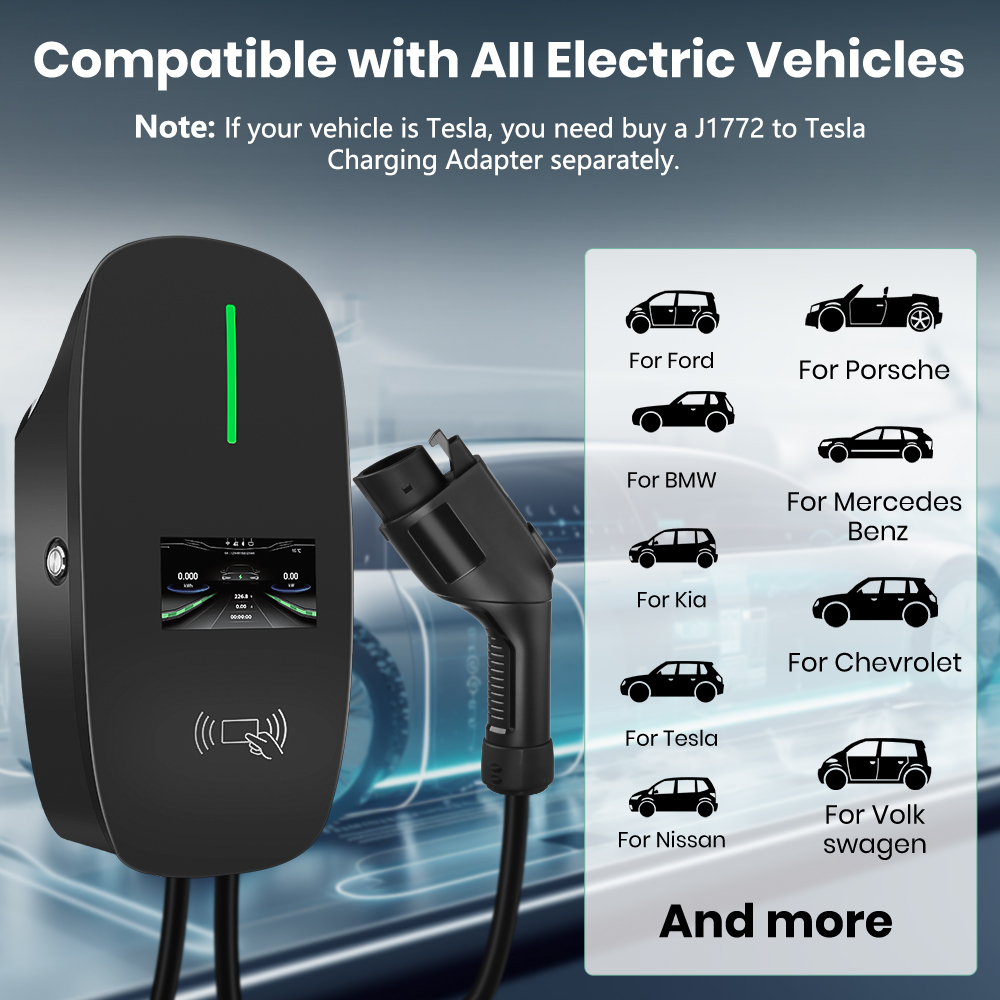 Junsun Level 2 EV Charger 48A  - Evse Charging Station Rfid recension och pris