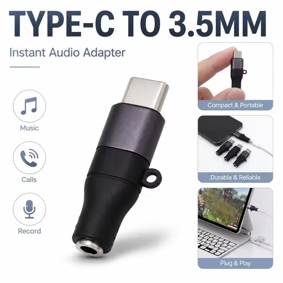 1-4Pcs USB Type C To 3.5MM Hea - Ev Charger Adapter Type 2 To Type 1 recension och pris