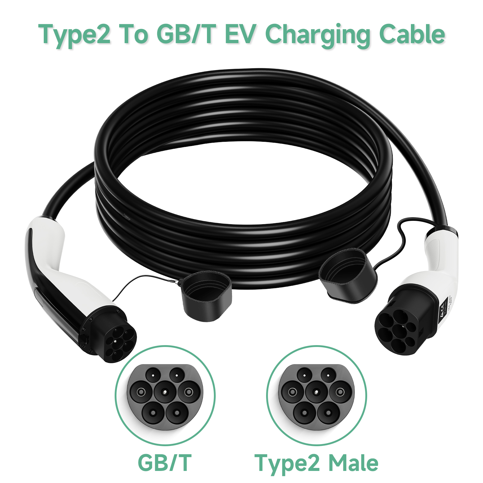 AFYEEV 22KW EV Charging Cable  - Ev Charging Cable Type 2 32A recension och pris