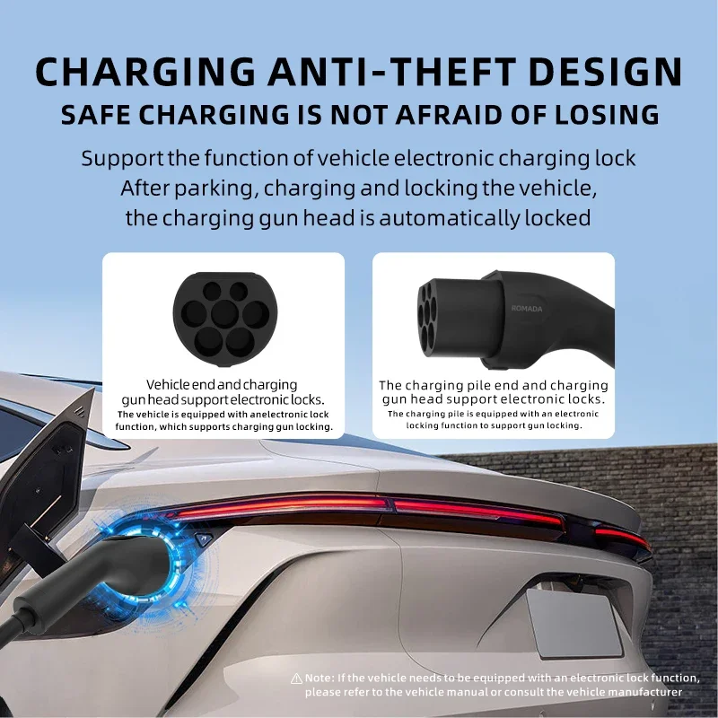 Potable EV Charging Cable 32A  - Ev Charging Cable Type 2 32A recension och pris
