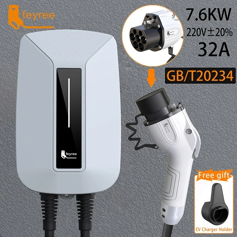 Feyree EV Charger Type2 Cable  - Ev Charger 7Kw Single Phase recension och pris