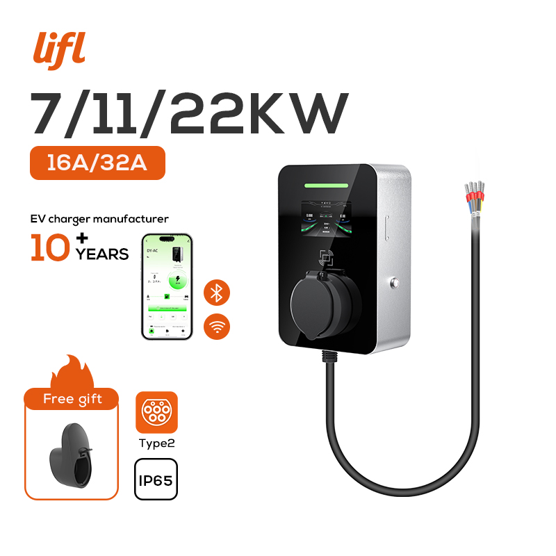 Lifl 7KW/11KW/22KW Wallbox EVS - Ev Charging Socket Type 2 22Kw recension och pris