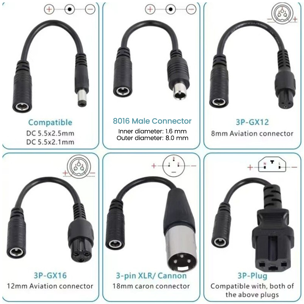 DC Power Adapter Cable to 6-pi - Ev Charger Load Balancing recension och pris