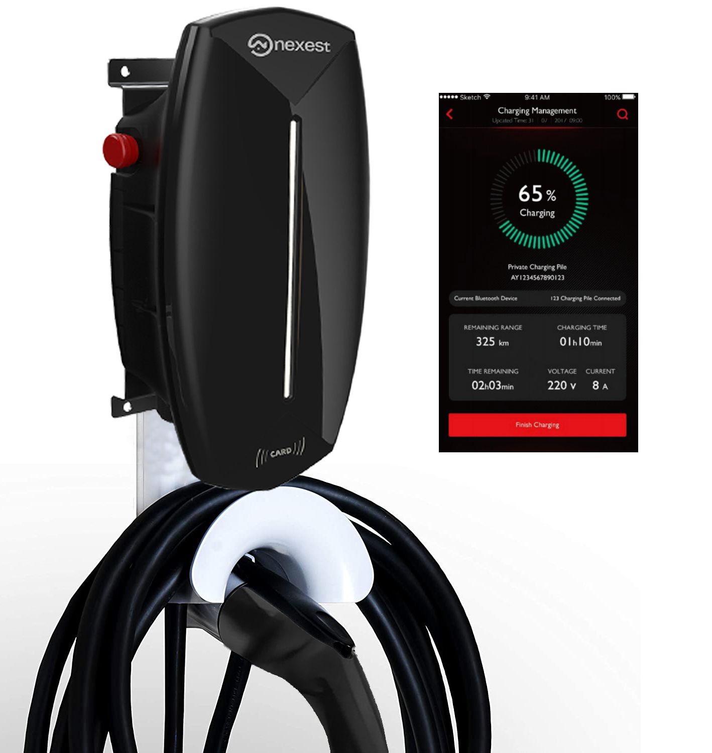 IEC 61851 Nexest 7KW 22KW AC A - Ev Charger 22Kw Wallbox Type 2 recension och pris