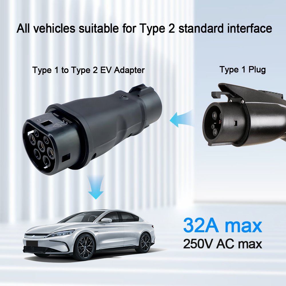 Kolanky Type1 to Type2 EV Char - Ev Charger Adapter Type 2 To Type 1 recension och pris