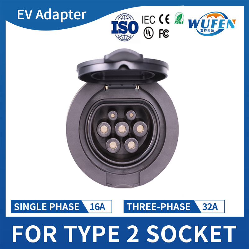 WUFEN Type 2 Female Socket Con - Ev Charging Socket Type 2 22Kw recension och pris