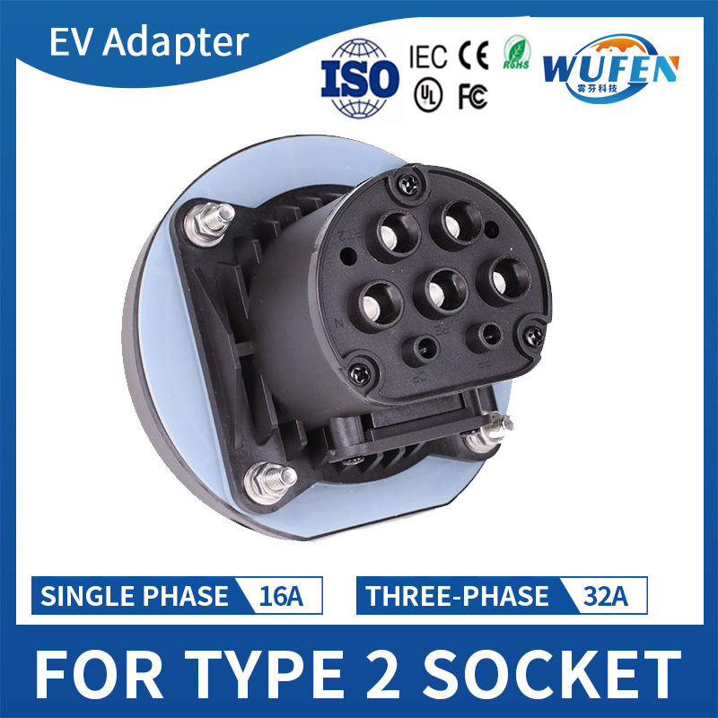 WUFEN Type 2 Female Socket Con - Ev Charging Socket Type 2 22Kw recension och pris