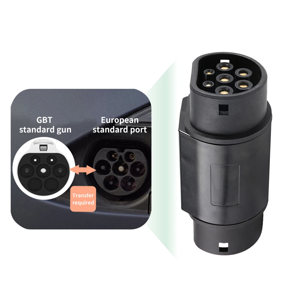 32A 22KW GBT To Type 2 EV Adap - Ev Charging Socket Type 2 22Kw recension och pris