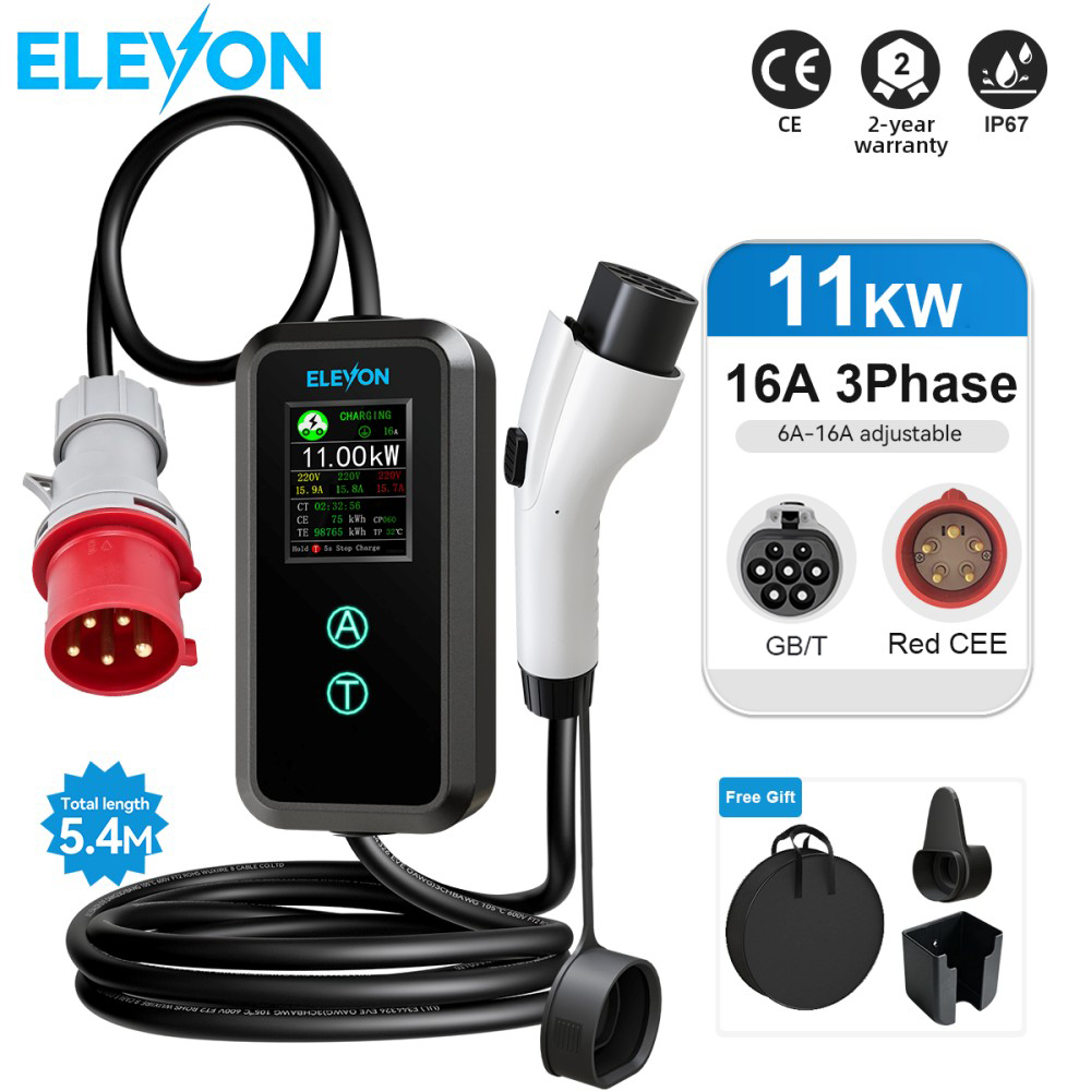 ELEVON 11KW GB/T Portable EV C - Ev Charger 11Kw Three Phase recension och pris