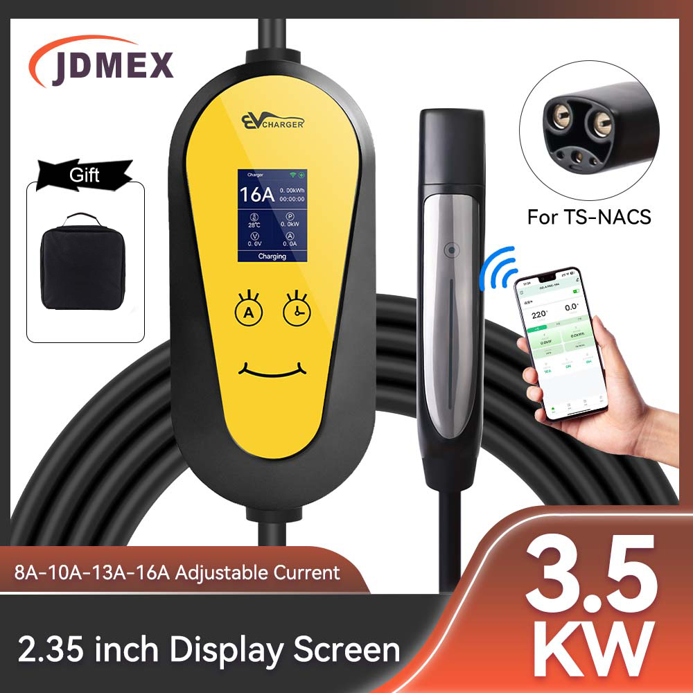 JDMEX 3.5KW TS-NACS EV Charger - Portable Ev Charger 16A Adjustable recension och pris