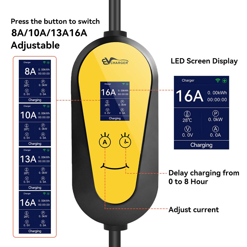 JDMEX 3.5KW TS-NACS EV Charger - Portable Ev Charger 16A Adjustable recension och pris