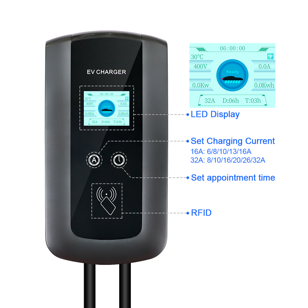 Kolanky 32A 7.2/22KW EV Chargi - Ev Charging Cable 5M 22Kw recension och pris