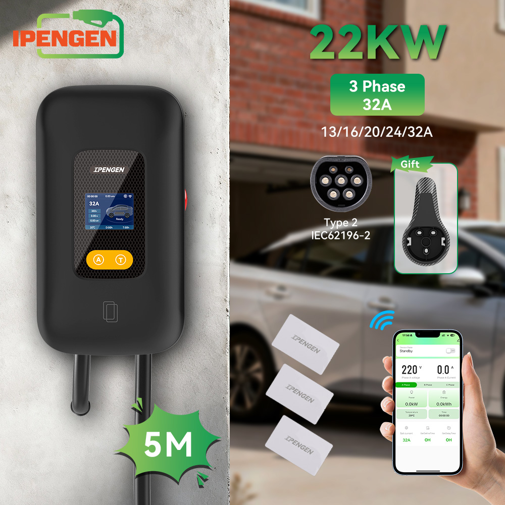 IPENGEN 22KW 32A Type2 EV Char - Ev Charger 22Kw Wallbox Type 2 recension och pris