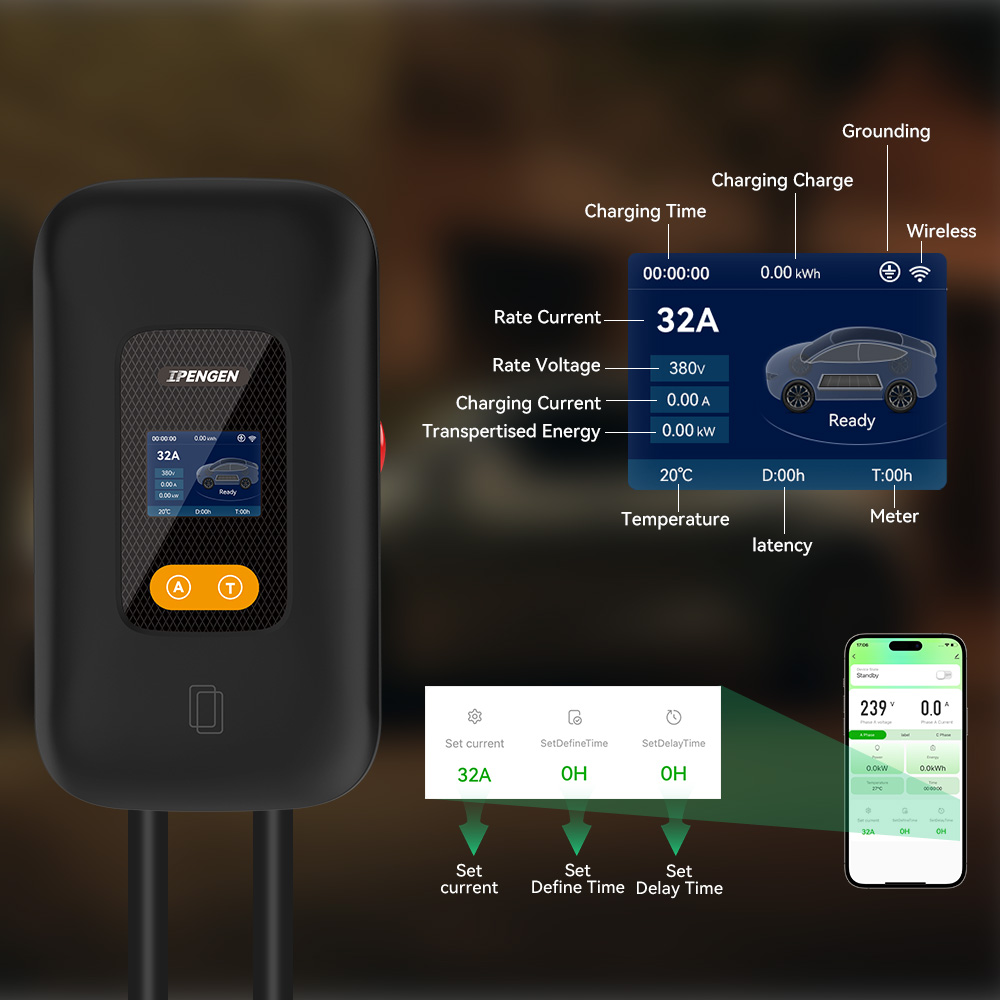 IPENGEN 22KW 32A Type2 EV Char - Ev Charger 22Kw Wallbox Type 2 recension och pris